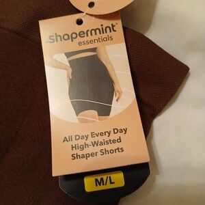Shapermint Essentials High-Waisted Shaper Shorts - Chocolate (M/L)